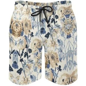 Heren Hawaii Elastische Shorts, Lichte, Zachte Strandkorte Broek, Outdoor Hardloopzwemsportbroek (Color : Color 6, Size : 2XL)
