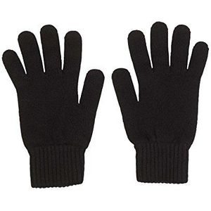 Jasmine Silk Heren 100% kasjmier handschoenen gemaakt in Schotland, Zwart, Eén maat