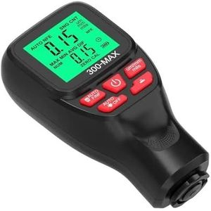 Automatische diktemeter for autolakfilm 0-2000UM Laagdiktemeter Handmatige meter for autolakgereedschap Met automatische kalibratie(Black)