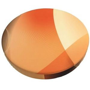 GRatka Hoes voor ronde kruk, barstoelhoes, thuis bar, antislip zitkussen, 30 cm, abstract oranje en bruin patroon