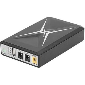 UPS batterij back-up, 8800 mAh oplaadbare mini-UPS ononderbroken stroomvoorziening met ingang DC/USB-uitgang USB 5V DC 9V/12V 2A powerbank voor wifi-router, modem