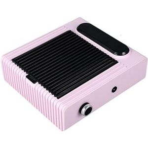 Nagelstofzuiger, 80W nagelstofafscheider Stofzuiger Vent Stofafzuiging Elektrisch for Nail Art Professional voor salon & thuis(Pink)