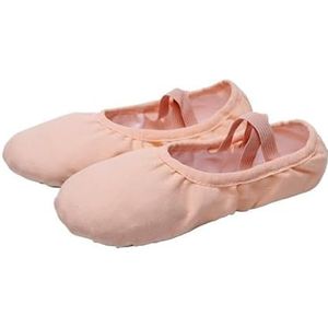 Balletschoenen, Platte canvas balletschoenen, Balletoefeningschoenen met zachte zool, Gymnastiekschoenen for dames, Balletoefening (Color : 5, Size : 28)