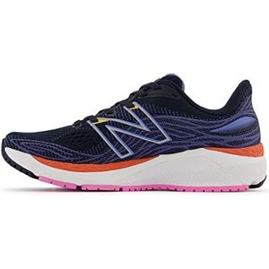 New Balance Fresh Foam 860v12 dames loopschoenen (2E breedte) - AW22, Zonsverduistering nachthemel, oranje, 41.5 EU