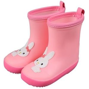 Regenschoenen for jongens en meisjes, regenlaarzen, waterdichte schoenen, antislip regenlaarzen(Color:Pink,Size:Size 19/19.5CM)
