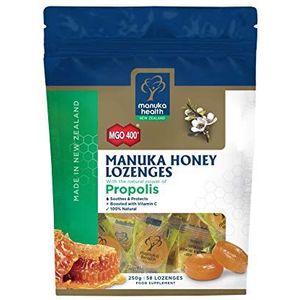 Manuka Health MGO400 Plus Manuka honing zuigtabletten met propolis, 250 g