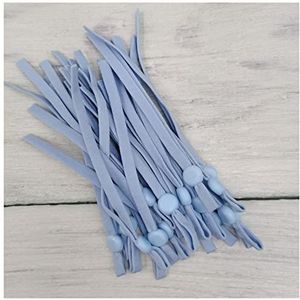 Elastische Touw 100 stuks masker elastische touw verstelbare elastische gesp-band koord stretch-reeks for Diy Mond masker accessoire naaien stretch touw Elastische Touw Met Haken (Color : Sky blue,