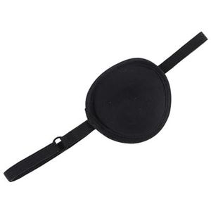 Pirate Eye Patch Unisex Zwart Single Eye Patch Eyepatch One Eye Wasbaar Verstelbaar Concave Eye Patch Kid Piraat Cosplay Kostuum