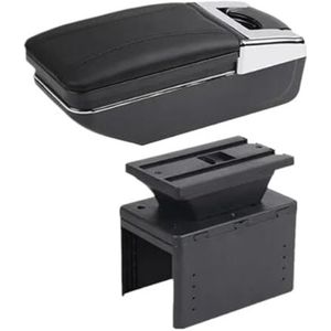 Voor Hyundai I20 2021 2022 Centrale Winkel Inhoud Opbergdoos Met Bekerhouder Asbak Auto Accessoires Centrale Armsteunkast(A Black line No USB)