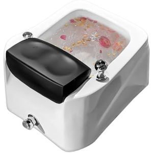 Verwarmd voetenbad met bubbelstraalmassage, professioneel pedicurebad met LED-indicator en draagbaar ontwerp, diepe ontspanningsvoetbad voor persoonlijke verzorging en stressverlichting Chic