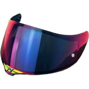 Motorhelm vizier lens, Helmvizier, K5-schildvervanging for AGV K1 K1S K3SV K5 K5S Gezichtsvizier Vizier Uv-bescherming (basis)(Revo Rose Red-day Use Only)