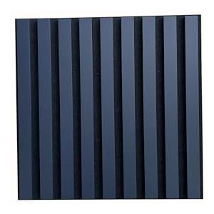 MEBANO 6-delige set akoestische wandpanelen – 40x40 cm – 3D houtfineer & vilt – akoestische wand & geluidsabsorptie – kleur: indigo blauw