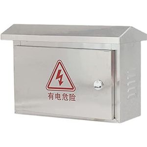 Elektriciteitsmeterkast, IP67 roestvrijstalen buitenaansluitdoos met scharnierend deksel for doe-het-zelfprojecten, verschillende maten(L40*W18*H30CM)