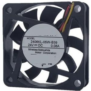 Voor 2406KL-05W-B39 DC 24V 0.08A 6015 6cm 60 * 60 * 15MM 3-draads frequentiekoelventilator