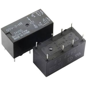 LMNCBVYA G5V-2-H1 Small Electromagnetic 8-Pin DC24V 1A Plug-in for Reliable Switching Applications(50)