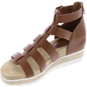 Easy Street Dames Simone Wedge Sandaal, Cognac, 5.5 UK X-Wide