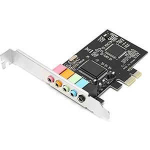 PCI-E Audio Geluidskaart, Desktop CMI8738 5.1 Multi-Channel Audio Chip Geluidskaart met Driver CD, PCIe 5.1 Geluidskaart voor 7 / Vista/XP 32/64-bit