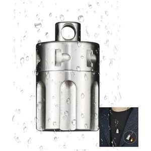 Pill dispenser Titanium Pill Fob, Mini Pill Container Portable EDC Outdoor Pill Storage Bottle For Travel Daily Pocket Purse (Size : Inner diameter 25mm)