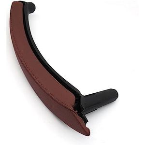 Deurkruk Voor BMW x5 X6 E70 E71 E72 2007-2013 Links Rechts Interieur Auto Passenger Deur Pull Handvat Met Lederen Cover Trim Vervanging(Right Red Brown)