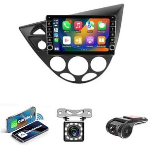 Android 14 Multimedia Stereo Video Speler Voor Ford Fiesta 1995-2001/Focus MK1 1998-2004 Ondersteunt Car-play Android Auto/Bluetooth/FM AM RDS DAB+ Radio/Stuurbediening(NF-3 8Core 2+32G)