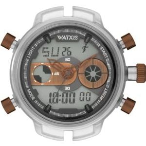 Watx&Co lors XXL Rock Mens analoog/digitaal quartz horloge met rubberen armband RWA2721, Quartz horloge, Digitaal