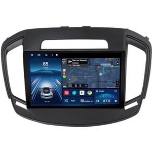 Android 14.0 2 Din Autoradio 9"" Touchscreen Auto Stereo voor Opel Insignia 2013-2017 met Draadloze Carplay Android Auto GPS navigatie AHD Omgekeerd beeld Stuurwielbediening(P6(8G+128G))