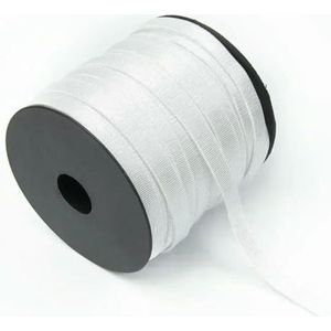 10/20/50M Gekleurde BH Schouderband 6/8/10/15mm Spandex Elastische Banden Zachte Elastische Trim Ondergoed Riem DIY Naai Accessoire-Wit-15mm-50Meters