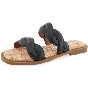 Aerosoles Dames Colette Slide Sandaal, Zwart Kunstleer, 4.5 UK