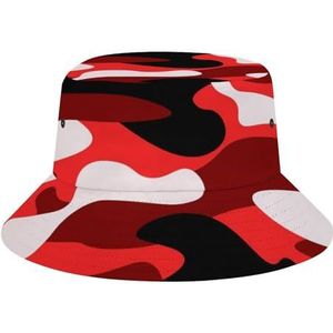 Rode Camouflage Leuke Emmer Hoed Strand Visser Hoeden Voor Vrouwen Mannen Zon Novelty Cap