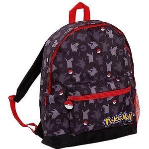 Pokemon Rugzak Voor Volwassenen Tieners Kids Pikachu Pokeball School College Lunch Tas Reizen Sport Rugzak, Zwart, Eén maat