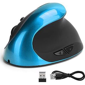 Draadloze Optische Verticale Muis, 3e Generatie Ergonomische Draadloze Verticale Muis Gaming Muizen Computermuizen(blauw)