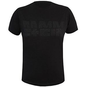 Rammstein Heren T-shirt Werk, Officiële Band Merchandise Fan Shirt zwart met witte frontprint, zwart, XXL