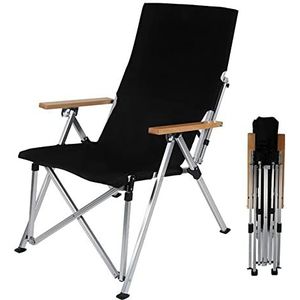 Outdoor opvouwbare ligstoel met verstelbare hoge rugleuning Aluminiumlegering draagbare stoel for strand binnenplaats lunchpauze picknick camping terras (Color : B)