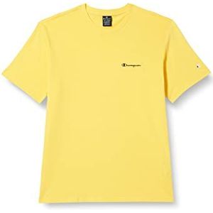 Champion Legacy American Classics Small Logo S/S T-shirt voor heren, Geel, M