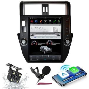 Android 15 Autoradio Navi voor T-oyota Land Cruiser Prado (2010-2013) 12.1 ""Touchscreen Car Multimedia Player met draadloze carplay GPS-navigatie BT5.0 HIFI FM 5G-WiFi SWC DSP MIC,4g+64g