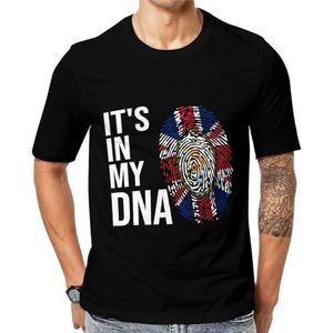 It's In My DNA Anguilla Flag heren korte mouw grafisch T-shirt ronde hals print casual tee tops 4XL