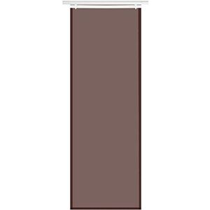 Bestlivings Paneelgordijn Elena (B x H) 60 x 260 cm incl. Accessoires Chocolade, transparant effen schuifgordijn, in vele kleuren