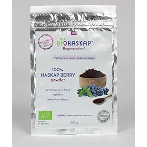 BIOLOGISCHE HASKAP BES POEDER BIOHASKAP ® REGENERATIE+, 50G, ANTHOCYANEN & IJZERBRON. NUTRACEUTISCH.