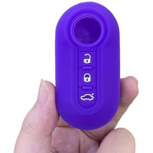 Sleutelbehuizing houder 3 Knoppen Siliconen Sleutel Beschermhoes Bescherm Set Shell Huid Voor Doblo Voor Florino Voor Punto Voor Qubo Flip Afstandsbediening Sleutelbehuizing(7)