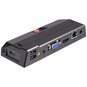 LIYC Mini-PC Zero Client R1 Mini-PC, Cortex Quad A9 Quad-Core tot 1,6 GHz, RAM: 1 GB, ROM: 8 GB, ondersteuning 1080P Full Screen HD-video