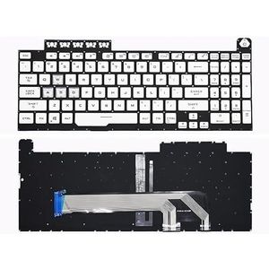 US RU Russisch RGB-achtergrondverlichting voor ASUS voor TUF voor Gaming F15 FX506 FA506 FA506Q FX506H FX506LI FX506LH F17 FX706 FA706 FX706LI Toetsenbord(US Write RGB light)