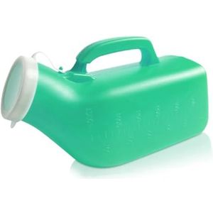 Urinezakken, Urine flessen, draagbare urinoirs for mannen, lekvrij 1200ml for ziekenhuis, incontinentie, buiten, auto, reizen(Green1men)