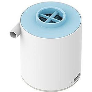 USB Elektrische opblazen/deflate luchtpomp lage ruis mute ultralight oplaadbare outdoor energiebesparende luchtpomp met kampeerlicht (Color : Blue)