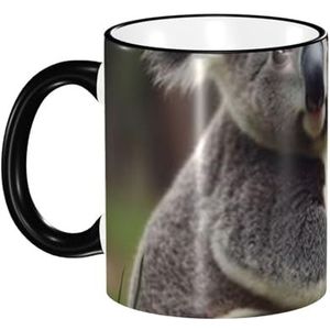Mok, 330 ml keramische kop koffiekopje theekop voor keuken restaurant kantoor, schattige koala beer print