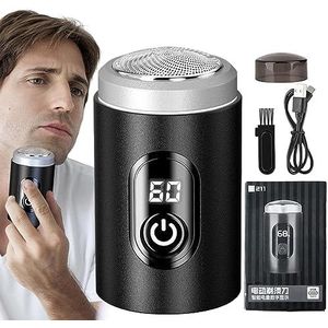 Waterdicht scheerapparaat voor mannen, draagbaar, langdurig elektrisch scheerapparaat, huidverzorgingsbenodigdheden voor mannen, reizen voor vliegreizen, zakenreizen, kantoren, auto's, kamperen