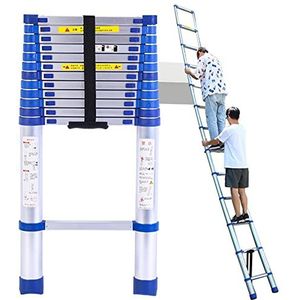 Telescopische ladder, Multifunctionele uitschuifbare ladder 8m/ 7m/ 6,2m/ 5m/ 4m/ 3, 2,6m telescopische uitschuifladder(6.6m/21.6ft)
