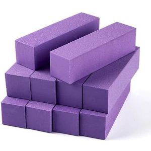 schuurgereedschap sponsblok, 10 stuks schuurblok for nagelbuffer, polijstblok, roze en wit, professionele nagelvijlen(Purple)