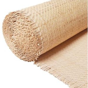 V-vorm Rotan Webbing Roll Natuurlijk Singelband, Gesloten Gaas Riet Rotan Singelband Stof, 40-100cm Breedte Rietvel Cane Webbing Reparatiemateriaal voor Doe-Het-Zelf Knutselen Kast Stoel Meubels (Siz