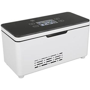 Insulinekoeler, Draagbare Diabetische Koelbox, USB Mini-medicijnkoelkast Draagbare Insulinekoelbox, LED-display Insulinekoeler Reistas, 0‑18℃ Aanraakscherm Verstelbaar