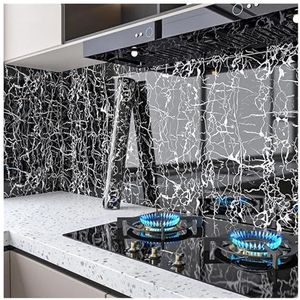 XUCZHAI Keuken Oliebestendige Film 40cm Breedte Marmer Zelfklevend Behang Vinyl Muurstickers Waterdicht Contact Papier Voor Keuken Decoratieve Film Home Decor Voor Keuken Aanrecht (YT212)